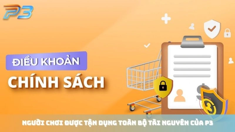 Điều khoản sử dụng 2 Người chơi được tận dụng toàn bộ tài nguyên của P3 Bet