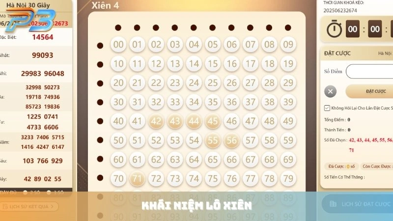 Lô xiên là gì? Cách tính tiền và soi cầu chuẩn nhất tại P3Bet 1 Khái niệm về hình thức đánh lô xiên