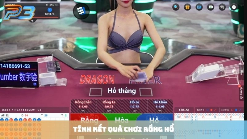 Hướng dẫn chơi rồng hổ P3Bet và mẹo bắt cầu luôn thắng 2 Tính kết quả chơi Rồng hổ tại P3Bet cực kỳ đơn giản