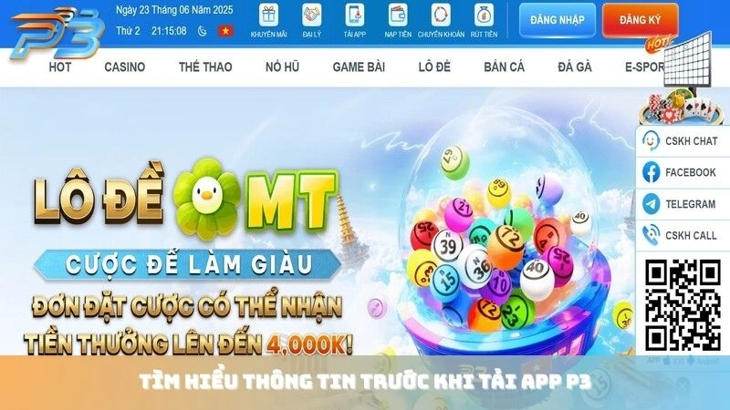 Tải app P3Bet 1 Tìm hiểu thông tin trước khi tải app P3Bet
