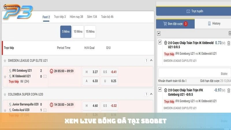 Người chơi dễ dàng xem live bóng đá tại SBOBET