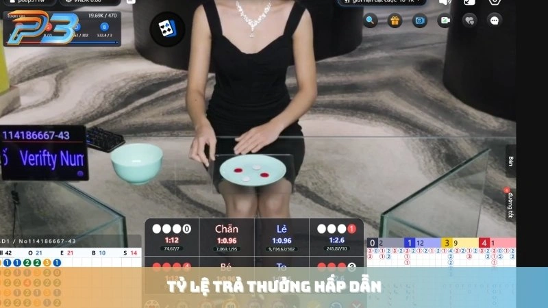 Xóc đĩa online P3Bet: Bí quyết nghe vị và bắt cầu chuẩn xác 2 Tỷ lệ trả thưởng của game xóc đĩa P3Bet rất hấp dẫn